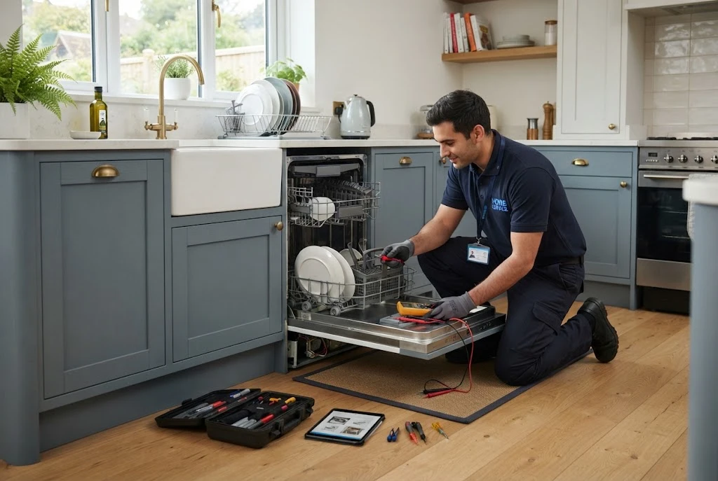 Dishwasher repair service for common kitchen appliance faults